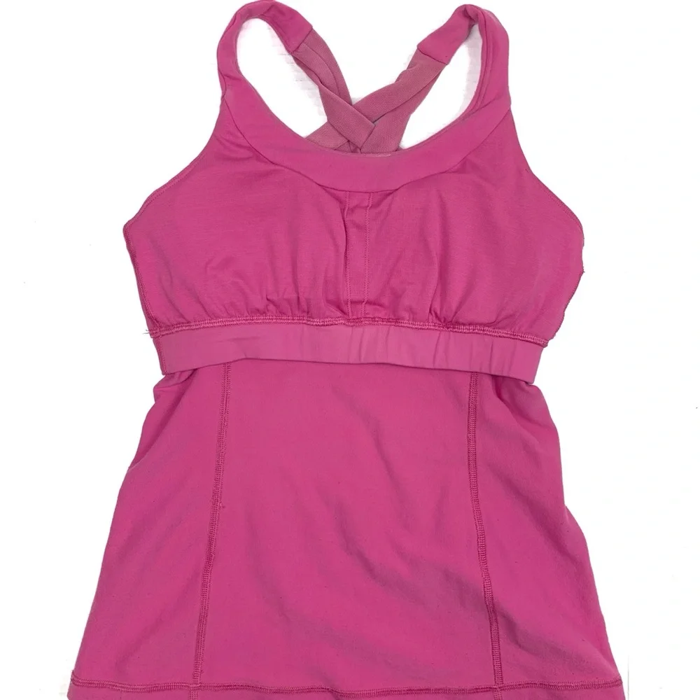 Lululemon Pink Paradise Enhearten Strappy Tank Top